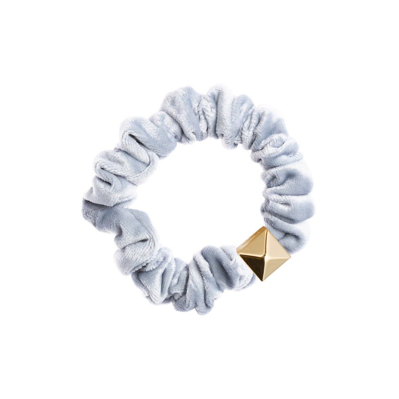 VELVET MINI SCRUNCHIE COOL BLUE