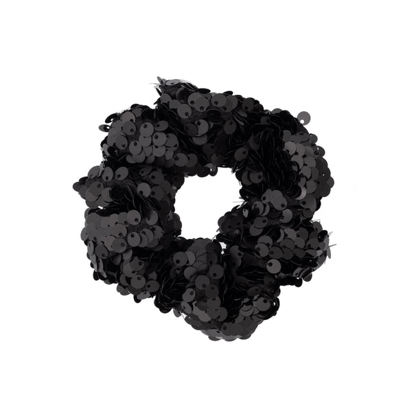 SEQUIN SCRUNCHIE BLACK