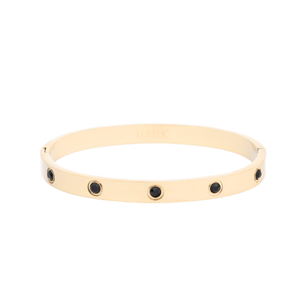 BIG DOT BANGLE BLACK