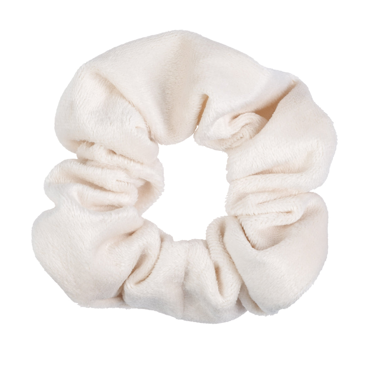 VELVET SCRUNCHIE OFF WHITE