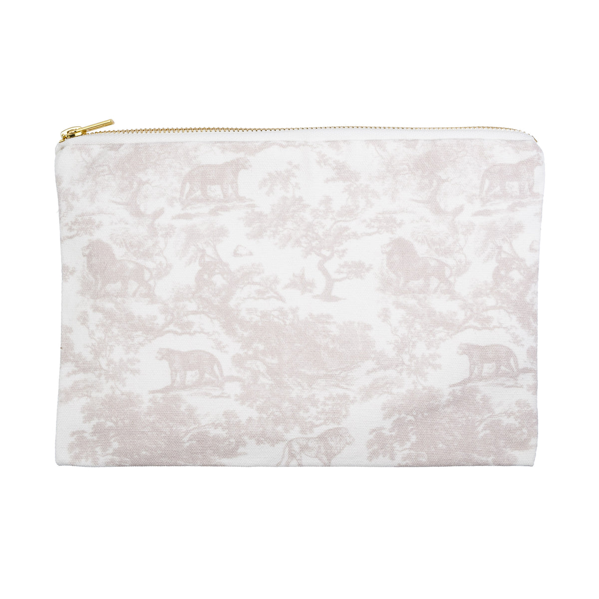 CANVAS POUCH SAND SAVANNAH PATTERN