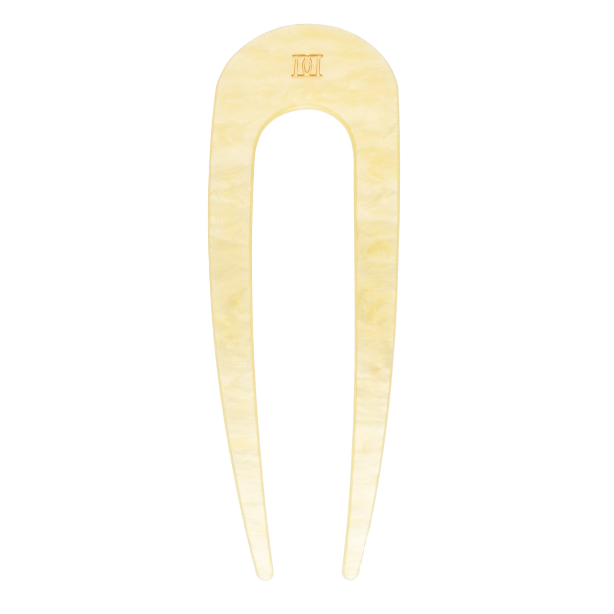 FRENCH HAIR PIN PALE YELLOW