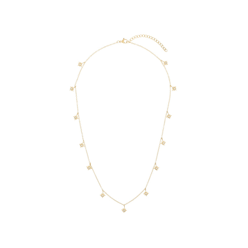 CRYSTAL STAR CHARM NECKLACE