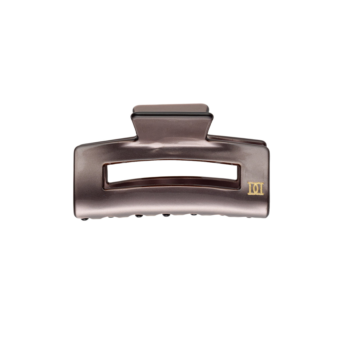 SQUARE HAIR CLAW SMALL SOFT BROWN