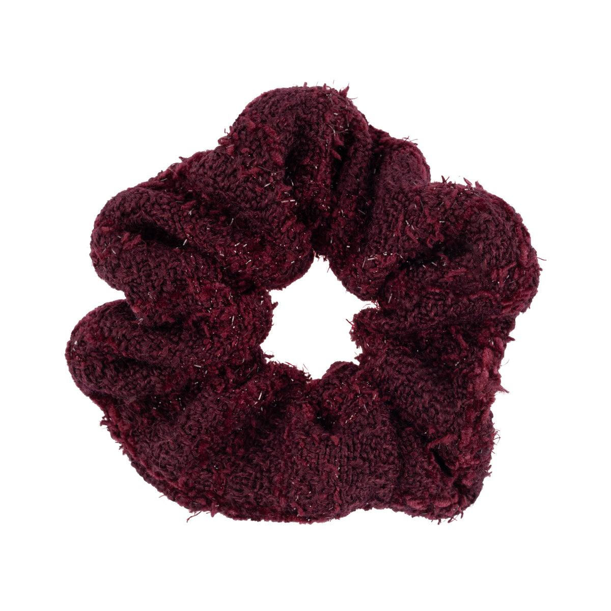 TWEED SCRUNCHIE BORDEAUX
