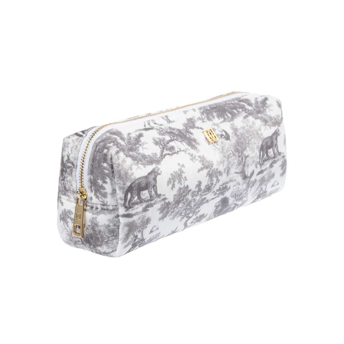 VELVET TOOL POUCH GREY SAVANNAH PATTERN