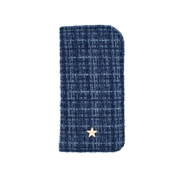 TWEED EYEWEAR CASE GRISALLE BLUE