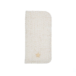 TWEED EYEWEAR CASE OFF WHITE W/SAND