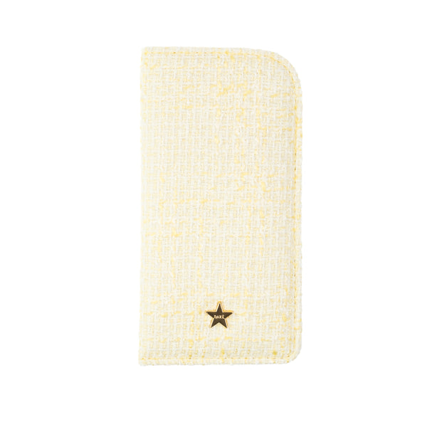 TWEED EYEWEAR CASE PALE YELLOW