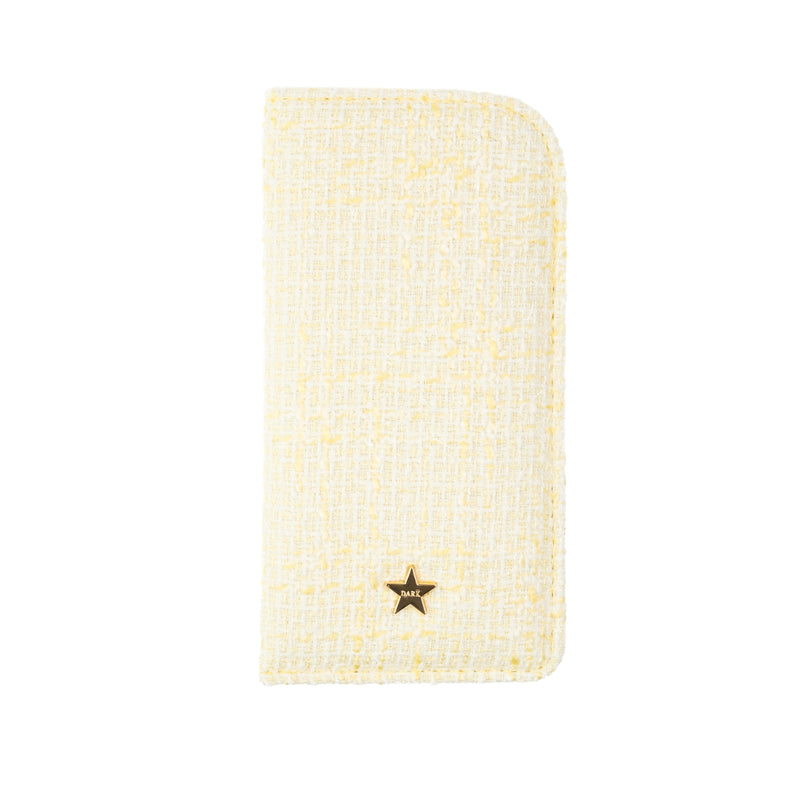 TWEED EYEWEAR CASE PALE YELLOW