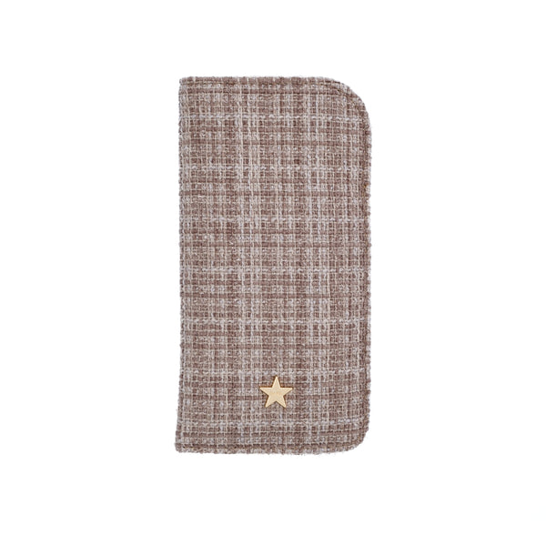 TWEED EYEWEAR CASE WARM TAUPE