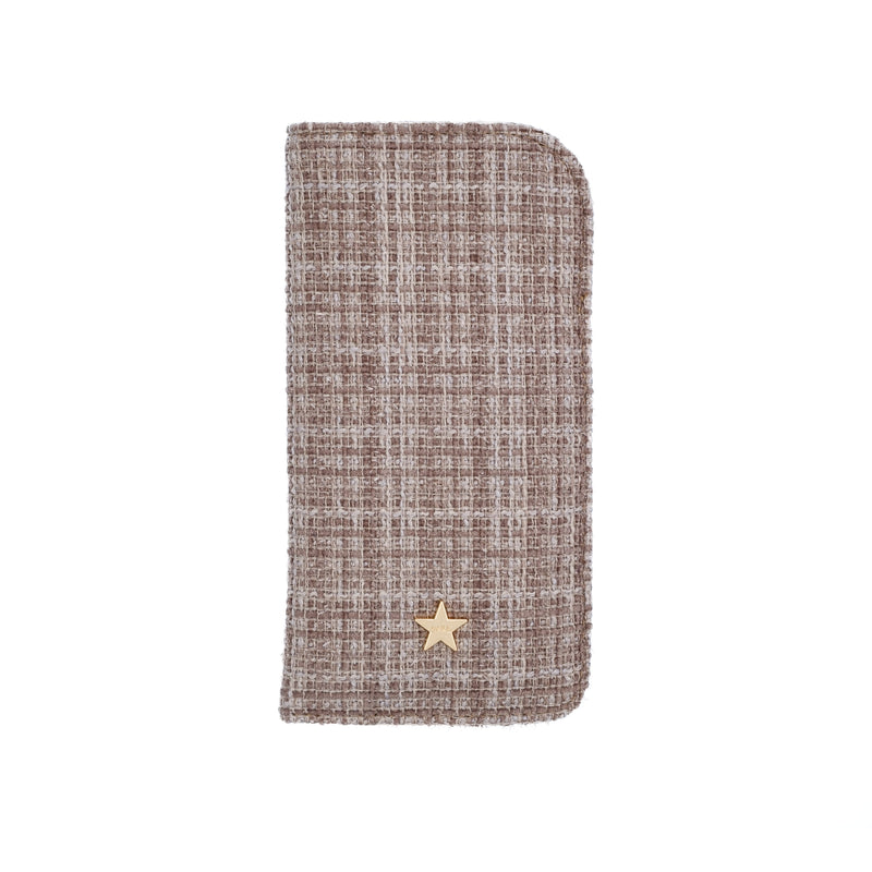 TWEED EYEWEAR CASE WARM TAUPE