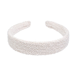 TWEED HAIR BAND SAND