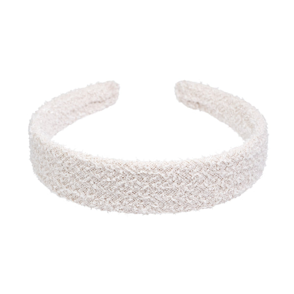 TWEED HAIR BAND SAND