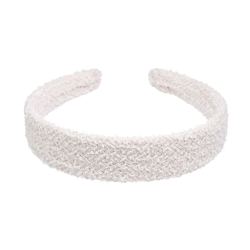 TWEED HAIR BAND SAND