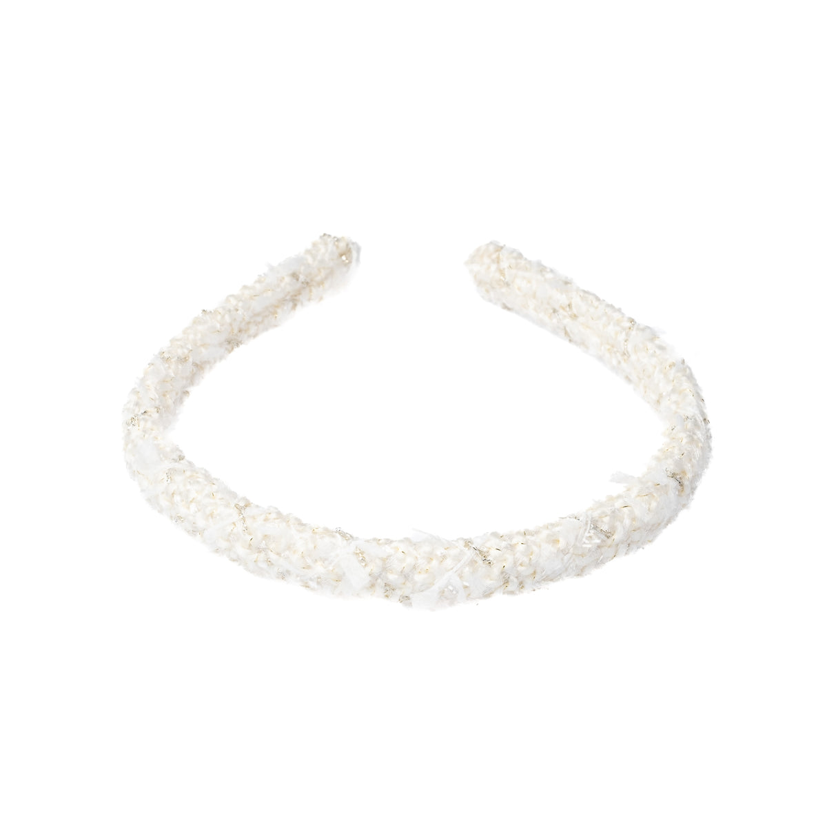 TWEED HAIR BAND BROAD VANILLA TWEED HAIR BAND BROAD VANILLA