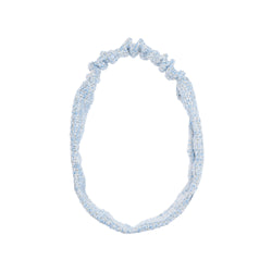 TWEED HEADBAND LIGHT BLUE