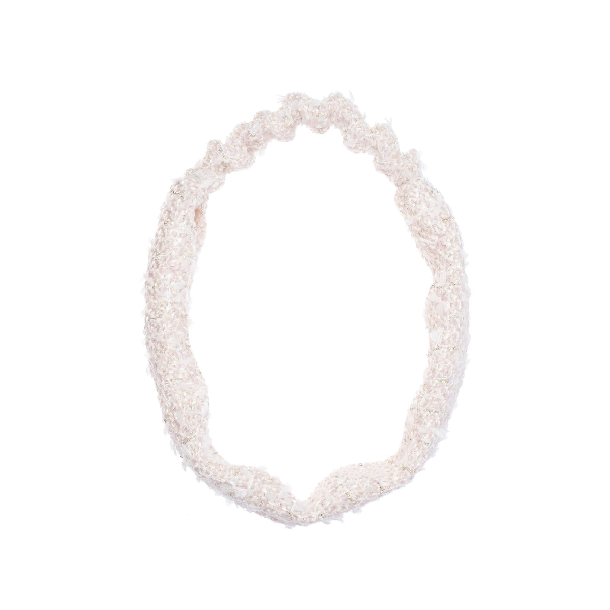 TWEED HEADBAND PALE ROSE