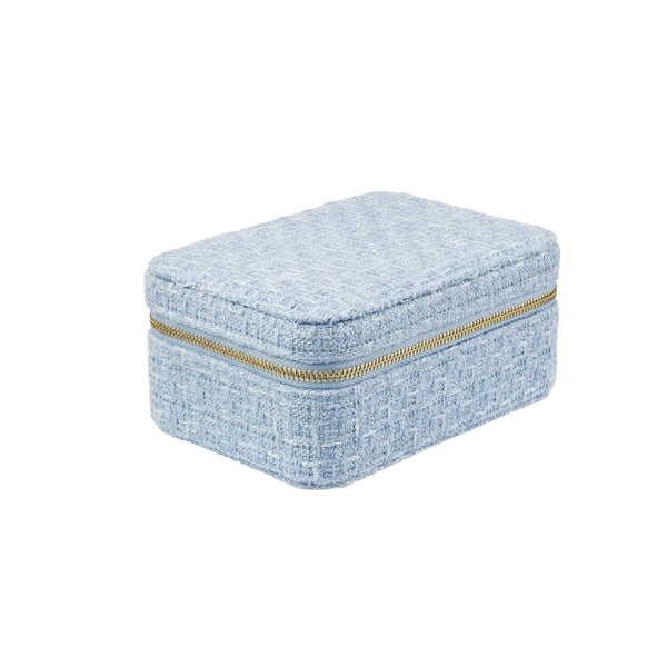 TWEED JEWELLERY BOX COOL BLUE