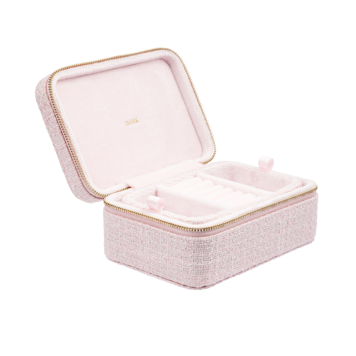 TWEED JEWELLERY BOX COTTON CANDY