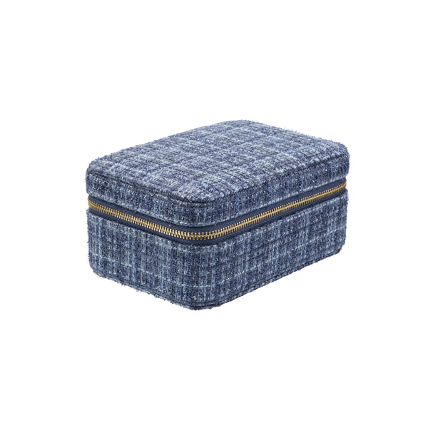TWEED JEWELLERY BOX GRISALLE BLUE
