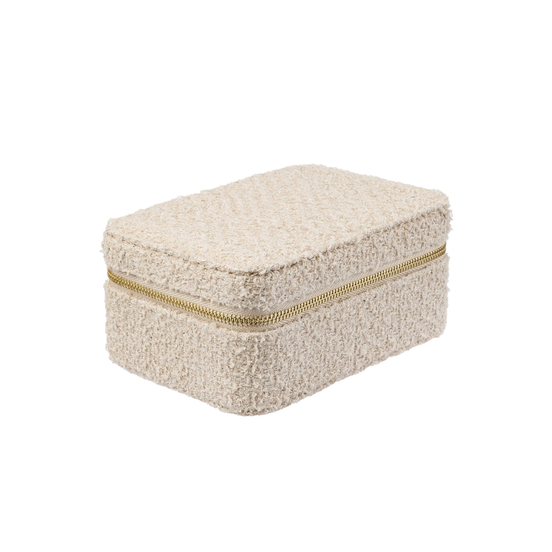 TWEED JEWELLERY BOX SAND