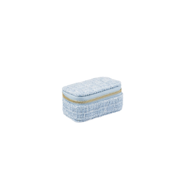 TWEED JEWELLERY BOX MICRO COOL BLUE