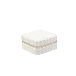 TWEED JEWELLERY BOX MINI OFF WHITE W/SAND