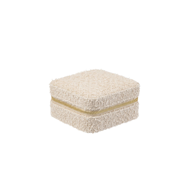 TWEED JEWELLERY BOX MINI SAND