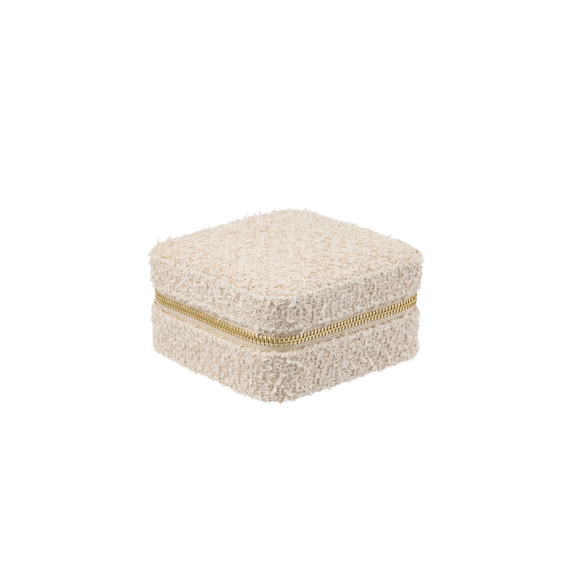 TWEED JEWELLERY BOX MINI SAND
