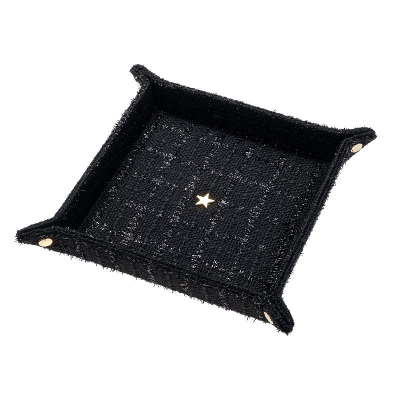 TWEED JEWELLERY TRAY MEDIUM BLACK