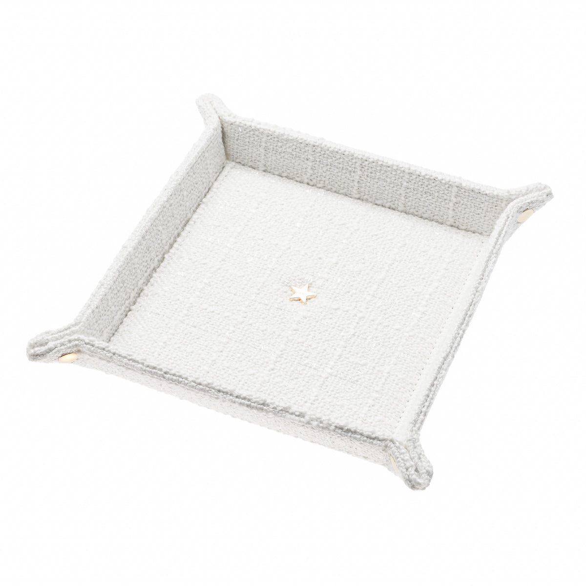 TWEED JEWELLERY TRAY MEDIUM OFF WHITE