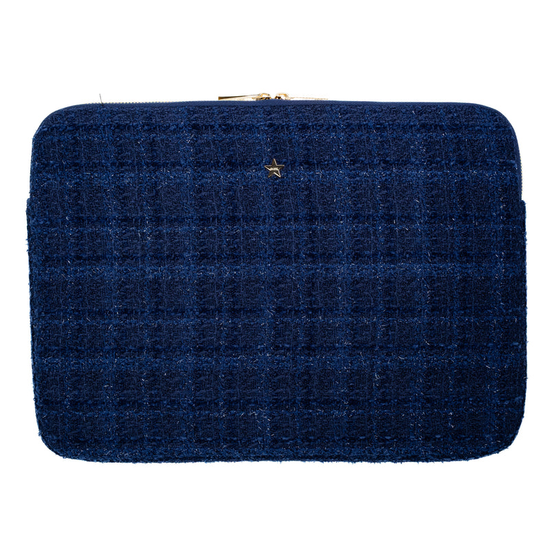 TWEED MAC COVER DARK NAVY BLUE