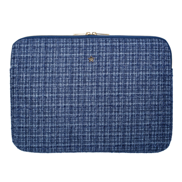 TWEED MAC COVER GRISALLE BLUE