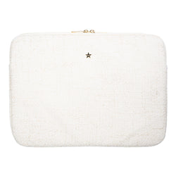 TWEED MAC COVER OFF WHITE W/SAND