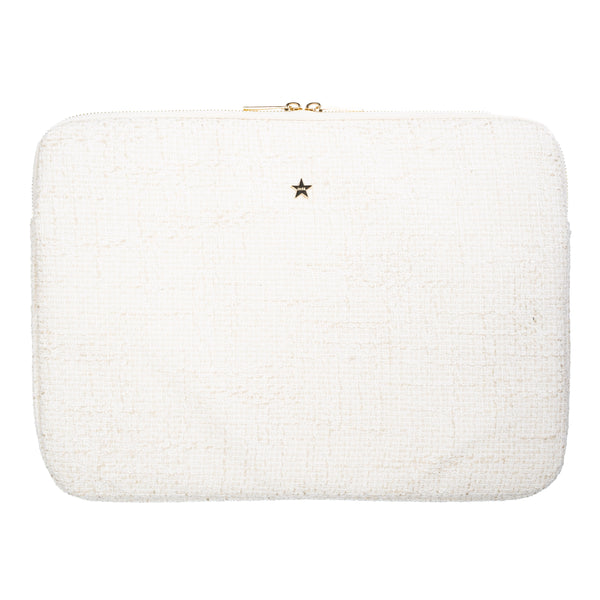 TWEED MAC COVER OFF WHITE W/SAND