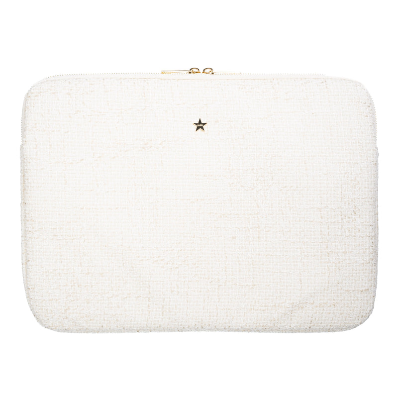 TWEED MAC COVER OFF WHITE W/SAND