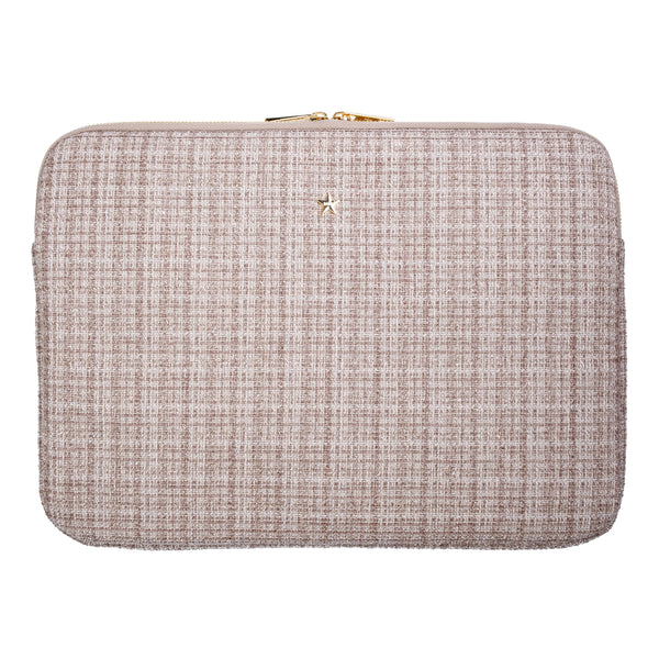 TWEED MAC COVER WARM TAUPE