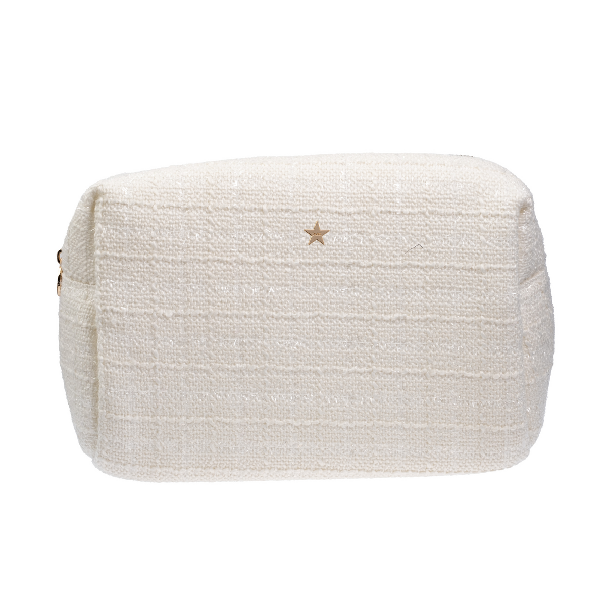 TWEED MAKE-UP POUCH LARGE OFF WHITE