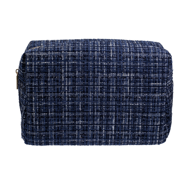 TWEED MAKE-UP POUCH LARGE LIGHT BLUE TWEED MAKE-UP POUCH LARGE LIGHT BLUE