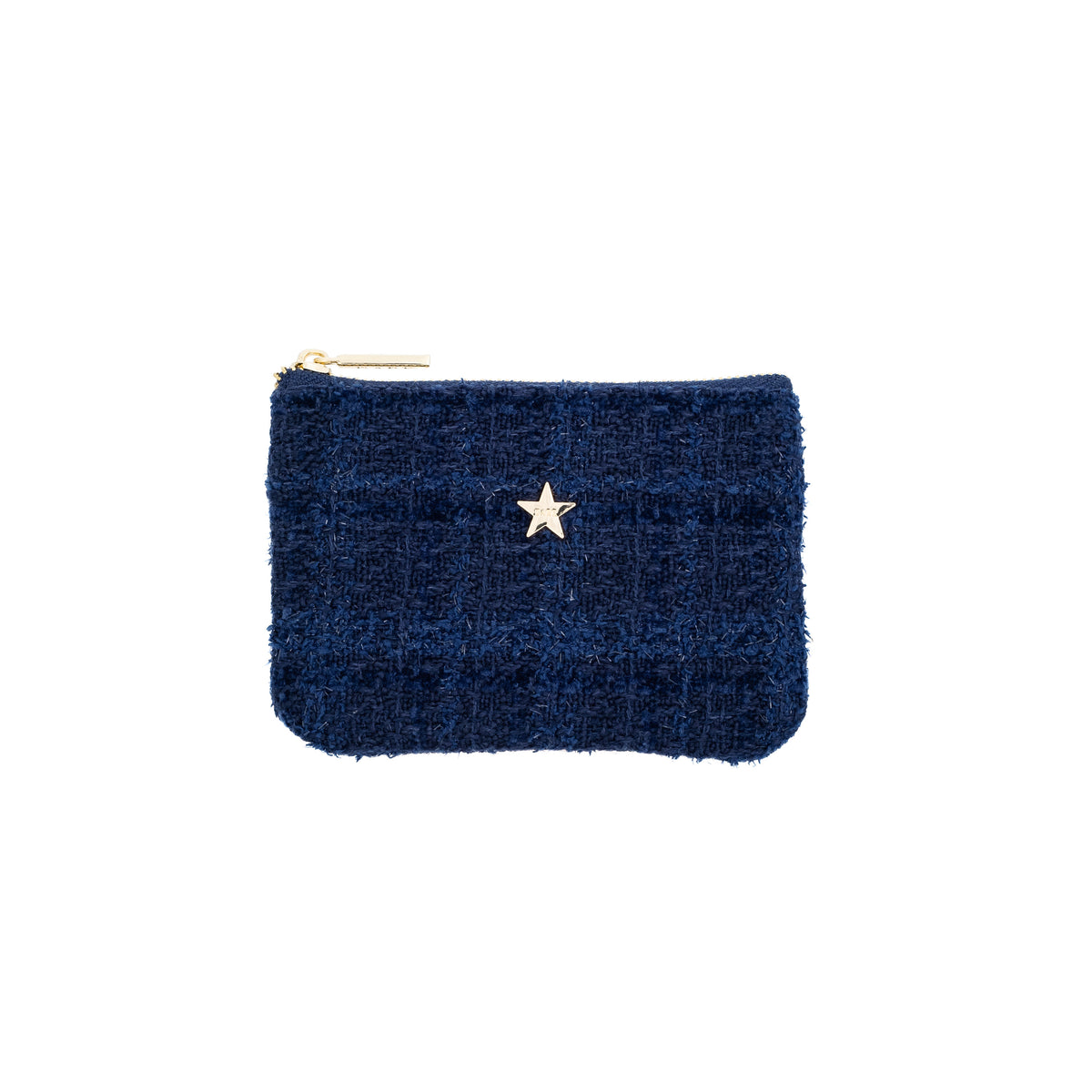 TWEED MINI POUCH DARK NAVY BLUE