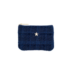 TWEED MINI POUCH DARK NAVY BLUE