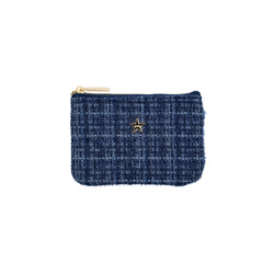 TWEED MINI POUCH DARK GRISALLE BLUE
