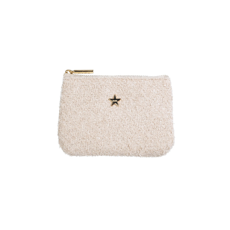 TWEED MINI POUCH SAND