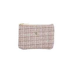 TWEED MINI POUCH WARM TAUPE