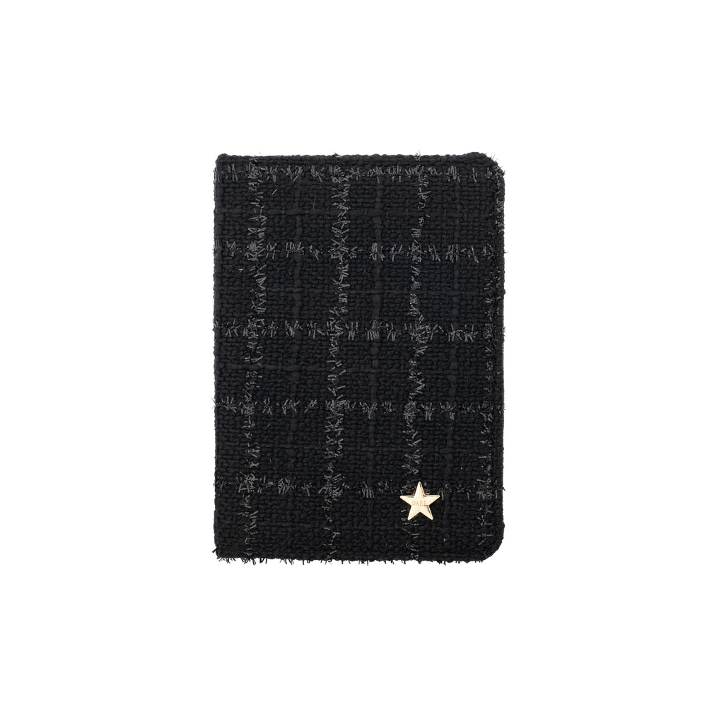 TWEED PASSPORT COVER BLACK TWEED PASSPORT COVER BLACK