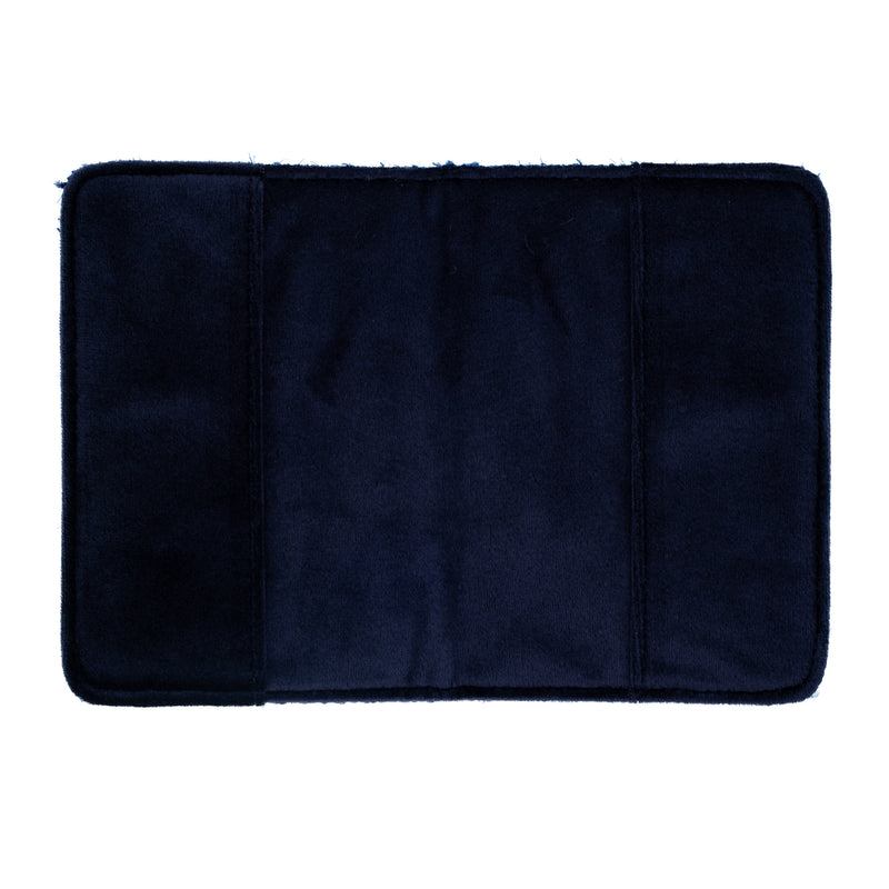 TWEED PASSPORT COVER DARK NAVY BLUE