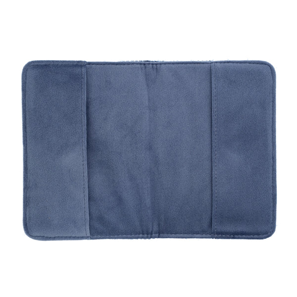 TWEED PASSPORT COVER GRISALLE BLUE