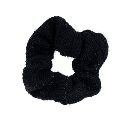 TWEED SCRUNCHIE BLACK