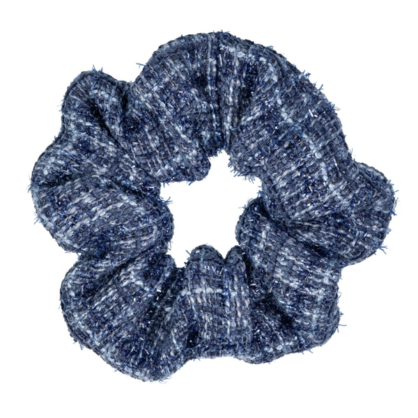 TWEED SCRUNCHIE GRISALLE BLUE